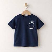 Personalized Ring Bearer Shirt, Custom Ring Dude Toddler Tee, Boys Wedding Party Tee, Front Back Print Design, Wedding Gift for Page Boy