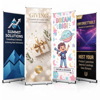 Custom Retractable Banner Stand, Personalized Roll Up Banner, Event Business Display Sign, Promotional Marketing Banner for Trade Shows