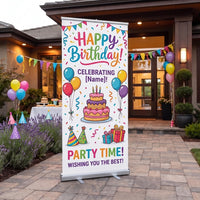 Custom Retractable Banner Stand, Personalized Roll Up Banner, Event Business Display Sign, Promotional Marketing Banner for Trade Shows