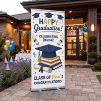 Custom Retractable Banner Stand, Personalized Roll Up Banner, Event Business Display Sign, Promotional Marketing Banner for Trade Shows