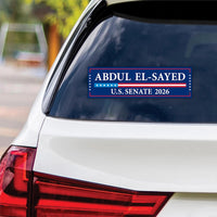 Abdul El-Sayed For Michigan Senate 2026 Vinyl Sticker, Vote Abdul El-Sayed Decal, Michigan Senate Elections 2026 Bumper Sticker, 10"x 3"