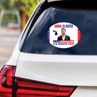 Abdul El-Sayed For Michigan Senate 2026 Vinyl Sticker, Vote Abdul El-Sayed Decal, Michigan Senate Elections 2026 Bumper Sticker, 6"x4.5"