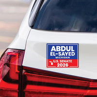 Abdul El-Sayed For Michigan Senate 2026 Car Magnet - Vote Abdul El-Sayed Vehicle Magnet, Michigan Senate Elections 2026 Magnet -6" x 4.5"