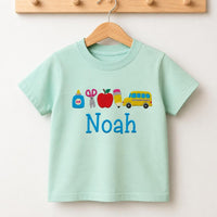Personalized Kids Embroidered Shirt, Cute Custom Name Sweatshirt, Back to School Hoodie, Classroom Supplies Tee, First Day Gift for Kids