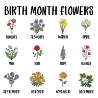 Personalized Birth Month Flower Embroidered Zipper Tote Bag, Custom Name Canvas Tote, Rose Floral Bag, Birthday Gift for Her, Gift for Mom