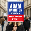 Adam Hamilton For Kansas Senate 2026 Election Sign, Republican Party, Political Campaign Sign, Senate Election 2026 Race Poster Sign