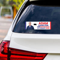 Adam Hamilton For Kansas Senate 2026 Vinyl Sticker, Vote Adam Hamilton Decal, Kansas Senate Elections 2026 Bumper Sticker, 10" x 3"