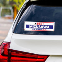 Bert Mizusawa For Virginia Senate 2026 Vinyl Sticker, Vote Bert Mizusawa Decal, Virginia Senate Elections 2026 Bumper Sticker, 10"x 3"
