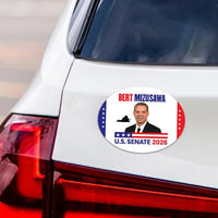 Bert Mizusawa For Virginia Senate 2026 Car Magnet - Vote Bert Mizusawa Vehicle Magnet, Virginia Senate Elections 2026 Magnet -6" x 4.5"
