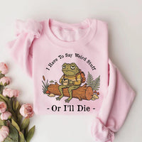 Funny Weird Stuff or I'll Die Frog Shirt, Coffee Toad Graphic Tee, Vintage Funny Tee Aesthetic, Quirky Introvert Outfit, Sarcastic Gift