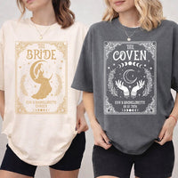 Personalized Bride Coven Bachelorette Shirt, Custom Witchy Bridal Tee, Matching Coven Crew Tee, Bachelorette Outfit, Bridal Shower Gift