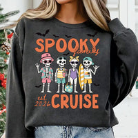 Personalized Spooky Family Cruise Shirt, Custom Skeleton Vacation Tee, Halloween Family Cruise Top, Matching Trip Outfit, Group Trip Gift