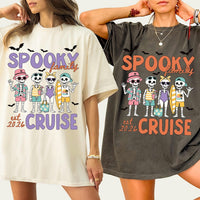 Personalized Spooky Family Cruise Shirt, Custom Skeleton Vacation Tee, Halloween Family Cruise Top, Matching Trip Outfit, Group Trip Gift