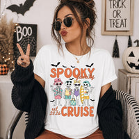 Personalized Spooky Family Cruise Shirt, Custom Skeleton Vacation Tee, Halloween Family Cruise Top, Matching Trip Outfit, Group Trip Gift