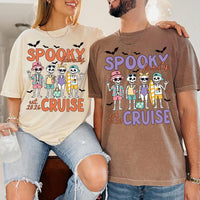 Personalized Spooky Family Cruise Shirt, Custom Skeleton Vacation Tee, Halloween Family Cruise Top, Matching Trip Outfit, Group Trip Gift