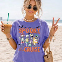 Personalized Spooky Family Cruise Shirt, Custom Skeleton Vacation Tee, Halloween Family Cruise Top, Matching Trip Outfit, Group Trip Gift