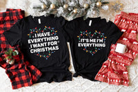 Custom Christmas Couple Sweatshirt, Personalized His or Hers Holiday Tee, Christmas Lights Crewneck, Matching Couple Outfit, Christmas Gift