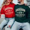 Personalized Family Christmas Sweatshirt, Custom Last Name Holiday Tee, Family Christmas Tee, Custom Location Winter Shirt, Holiday Gift