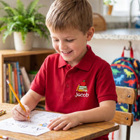 Custom Embroidered Polo Shirt for Teachers and Staff, Personalized Polo Shirts for Back to School, Teacher Appreciation, Teacher Gift