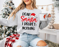 Personalized Dear Santa Christmas Sweatshirt, Custom Funny Family Tee, Matching Holiday Shirts, Festive Pajama Top, Family Christmas Gift