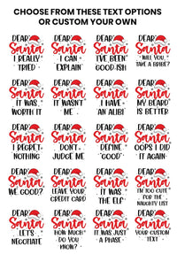 Personalized Dear Santa Christmas Shirt, Custom Funny Family Sweatshirt, Matching Holiday Shirts, Festive Pajama Top, Family Christmas Gift