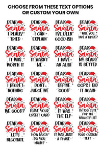 Personalized Dear Santa Christmas Shirt, Custom Funny Family Sweatshirt, Matching Holiday Shirts, Festive Pajama Top, Family Christmas Gift