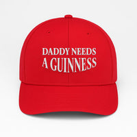 Daddy Needs a Guinness Embroidered Hat, Funny Dad Beer Drinking Hat, Bio Washed Cotton Cap, Father's Day Gift for Him, Everyday Cap Gift