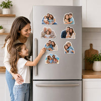 Custom Photo Cutout Magnet, Personalized Fridge Magnet, Family Photo Magnet, Refrigerator Keepsake Home Decor, Family Keepsake Gift