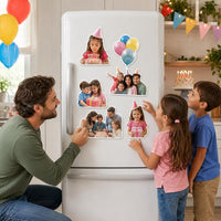 Custom Photo Cutout Magnet, Personalized Fridge Magnet, Family Photo Magnet, Refrigerator Keepsake Home Decor, Family Keepsake Gift