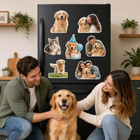 Custom Photo Cutout Magnet, Personalized Fridge Magnet, Family Photo Magnet, Refrigerator Keepsake Home Decor, Family Keepsake Gift