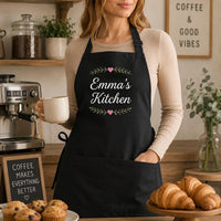 Custom Logo Apron, Personalized Cafe Restaurant Uniform, Professional Chef Apron, Branded Cooking Apron for Staff, Restaurant Gift