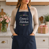 Custom Logo Apron, Personalized Cafe Restaurant Uniform, Professional Chef Apron, Branded Cooking Apron for Staff, Restaurant Gift