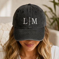 Monogrammed Baseball Hat, Personalized Embroidered Cap, Custom Initial Logo Hat, Bachelorette Party Hats, Bridesmaid & Club Gifts for Her