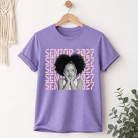Personalized Senior 2027 Photo Shirt, Custom Graduation Picture Tee, Senior Year Keepsake Top, Class of 2027 Outfit, Graduation Gift