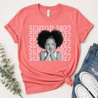 Personalized Senior 2027 Photo Shirt, Custom Graduation Picture Tee, Senior Year Keepsake Top, Class of 2027 Outfit, Graduation Gift