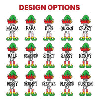 Personalized Christmas Elf Shirt and Sweatshirt, Custom Family Matching Holiday Top, Funny Mama Papa King Queen Elf Outfit, Christmas Gift