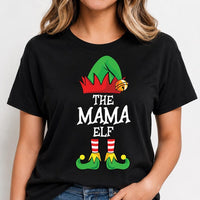 Personalized Christmas Elf Shirt and Sweatshirt, Custom Family Matching Holiday Top, Funny Mama Papa King Queen Elf Outfit, Christmas Gift