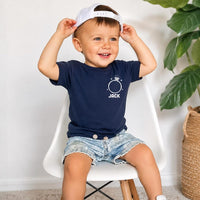 Personalized Ring Bearer Shirt, Custom Ring Dude Toddler Tee, Boys Wedding Party Tee, Front Back Print Design, Wedding Gift for Page Boy