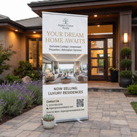 Custom Retractable Banner Stand, Personalized Roll Up Banner, Event Business Display Sign, Promotional Marketing Banner for Trade Shows