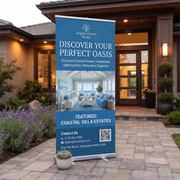 Custom Retractable Banner Stand, Personalized Roll Up Banner, Event Business Display Sign, Promotional Marketing Banner for Trade Shows
