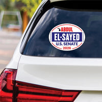 Abdul El-Sayed For Michigan Senate 2026 Vinyl Sticker, Vote Abdul El-Sayed Decal, Michigan Senate Elections 2026 Bumper Sticker, 6"x4.5"