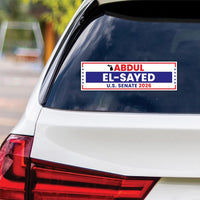 Abdul El-Sayed For Michigan Senate 2026 Vinyl Sticker, Vote Abdul El-Sayed Decal, Michigan Senate Elections 2026 Bumper Sticker, 10"x 3"