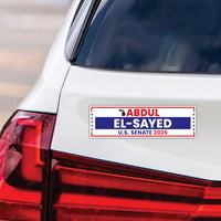 Abdul El-Sayed For Michigan Senate 2026 Car Magnet - Vote Abdul El-Sayed Vehicle Magnet, Michigan Senate Elections 2026 Magnet -10" x 3"