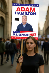 Adam Hamilton For Kansas Senate 2026 Election Sign, Republican Party, Political Campaign Sign, Senate Election 2026 Race Poster Sign