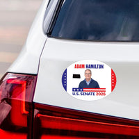 Adam Hamilton For Kansas Senate 2026 Car Magnet - Vote Adam Hamilton Vehicle Magnet, Kansas Senate Elections 2026 Magnet - 6" x 4.5"