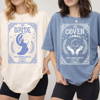 Personalized Bride Coven Bachelorette Shirt, Custom Witchy Bridal Tee, Matching Coven Crew Tee, Bachelorette Outfit, Bridal Shower Gift