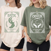 Personalized Bride Coven Bachelorette Shirt, Custom Witchy Bridal Tee, Matching Coven Crew Tee, Bachelorette Outfit, Bridal Shower Gift