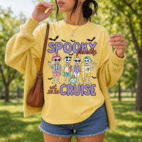 Personalized Spooky Family Cruise Shirt, Custom Skeleton Vacation Tee, Halloween Family Cruise Top, Matching Trip Outfit, Group Trip Gift