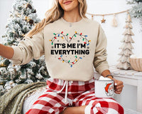 Custom Christmas Couple Sweatshirt, Personalized His or Hers Holiday Tee, Christmas Lights Crewneck, Matching Couple Outfit, Christmas Gift