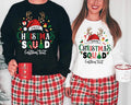 Personalized Christmas Squad Sweatshirt, Custom Name Santa Hat T-Shirt, Family Christmas, Matching Holiday Shirts, Holiday Gift for Family